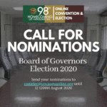 Deadline for the Nominations of Candidates for Board of Governors